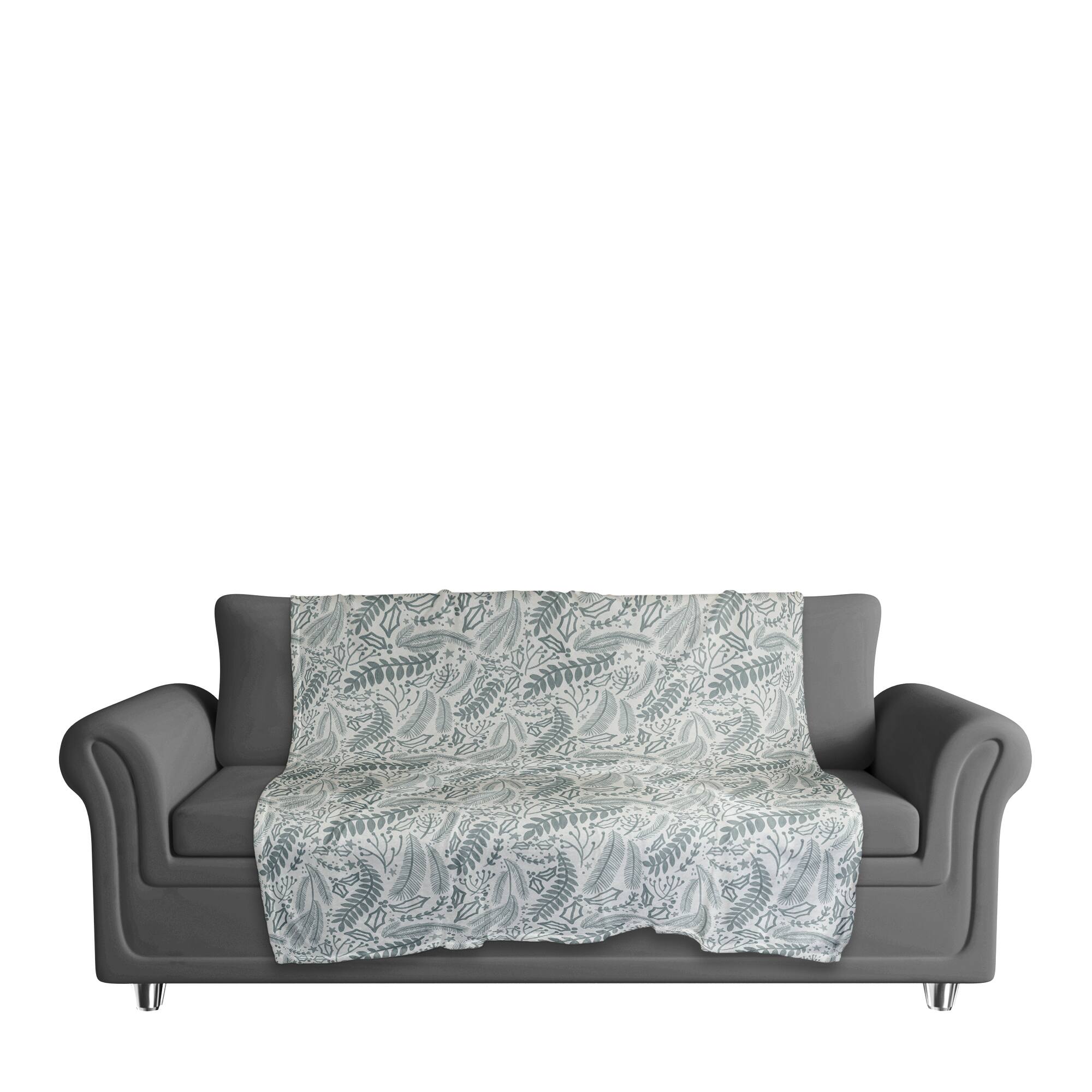 Green Winter Pattern 50" x 60" Coral Fleece Blanket